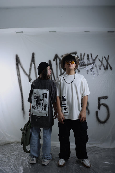 MINDBOARD ARTCHIVE, OVERSIZED PATCH TEE