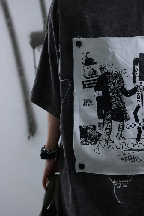 MINDBOARD ARTCHIVE, OVERSIZED PATCH TEE