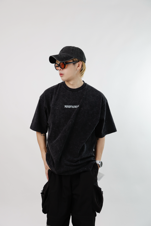 FREAKSTAR ESSENTIAL OVERSIZED TEE (STONE-WASHED BLACK)