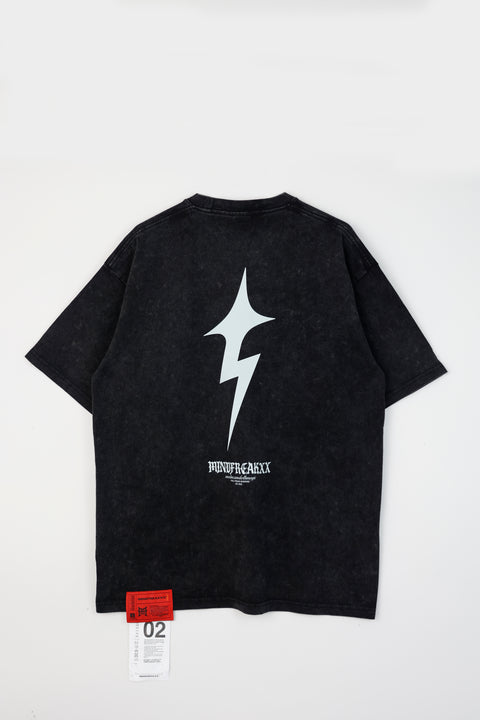 FREAKSTAR ESSENTIAL OVERSIZED TEE (STONE-WASHED BLACK)