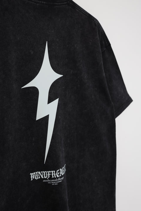 FREAKSTAR ESSENTIAL OVERSIZED TEE (STONE-WASHED BLACK)