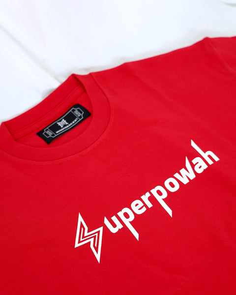 SUPERPOWAH TEE (BLACK/RED)